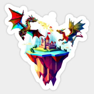 Dragon Fight Sticker